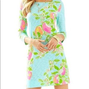 Lilly Pulitzer Marlowe Boatneck bright t-shirt dress.